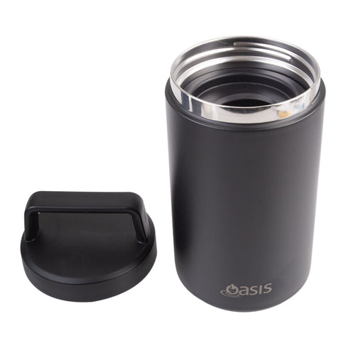 Oasis Stainless Steel Insulated Dual Compartment Food Flask with Handle 700ML