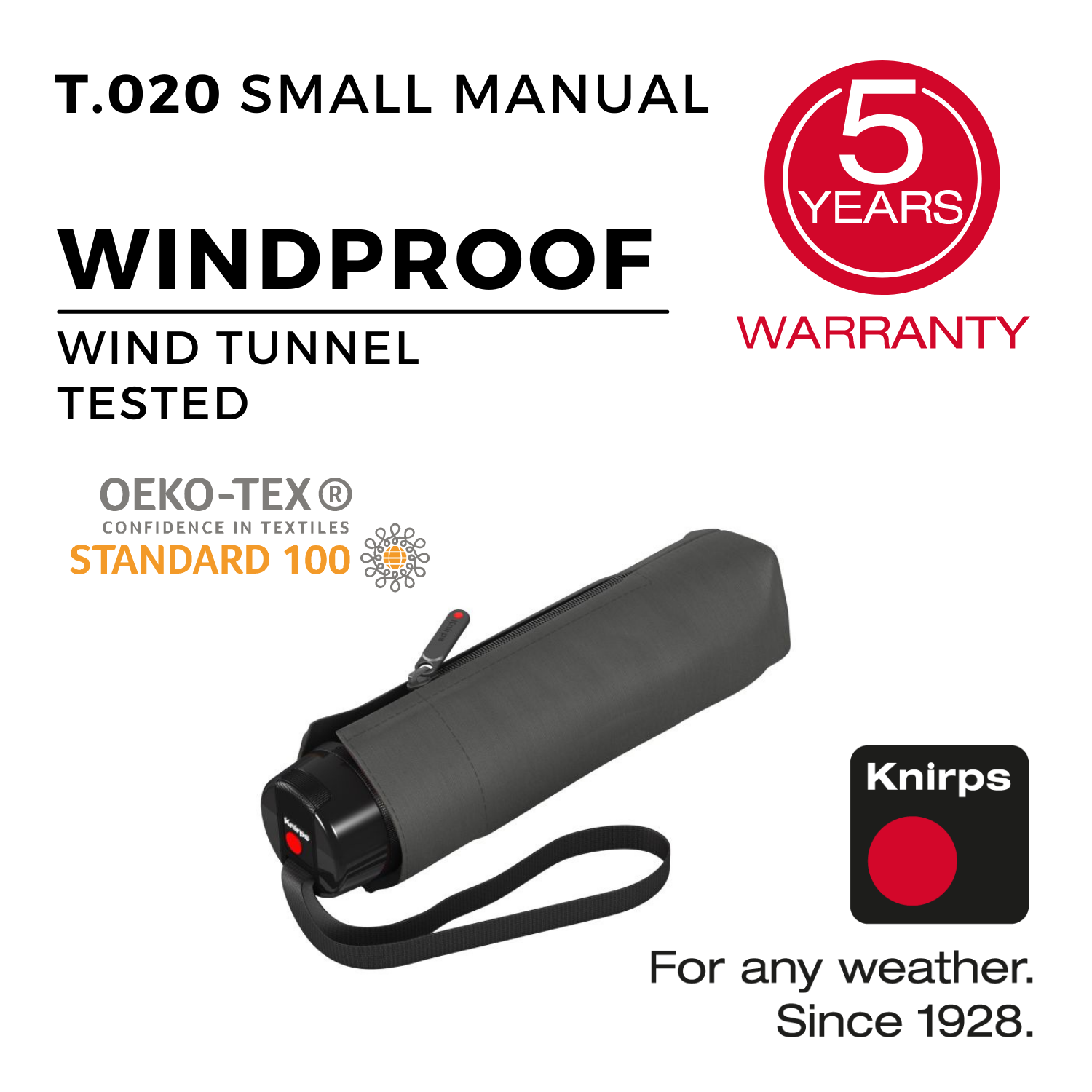 Knirps T.020 Small Manual Umbrella (SA)