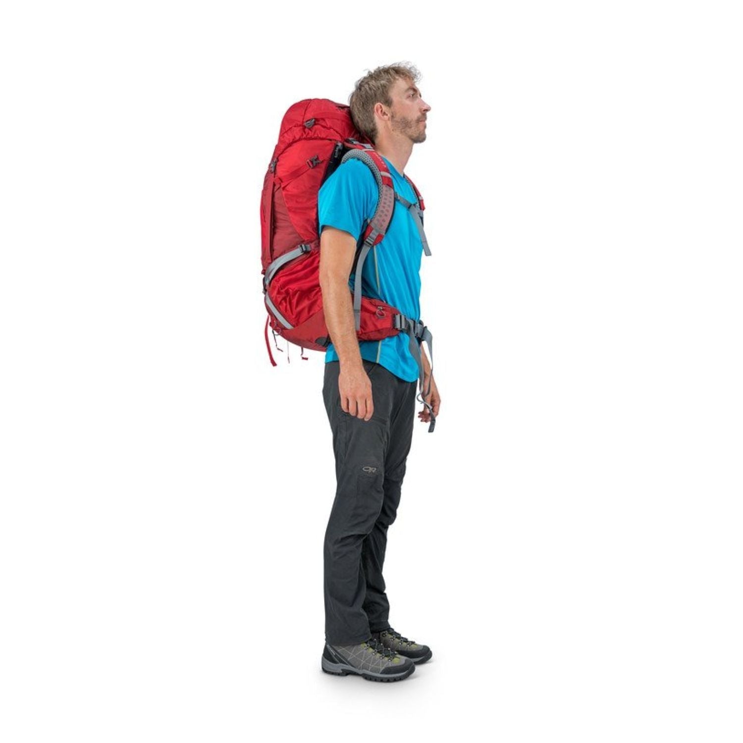 Osprey Atmos AG 50 Backpack with Raincover - Medium - Men's Backpacking