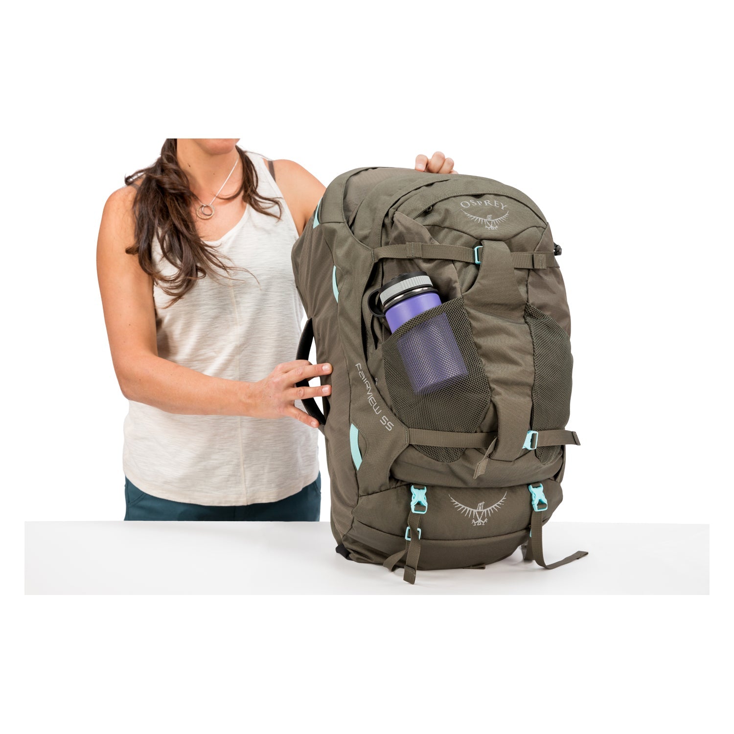 Osprey Fairview Travel Pack 55 Backpack - Small/Medium - Women's Travel - Trekking