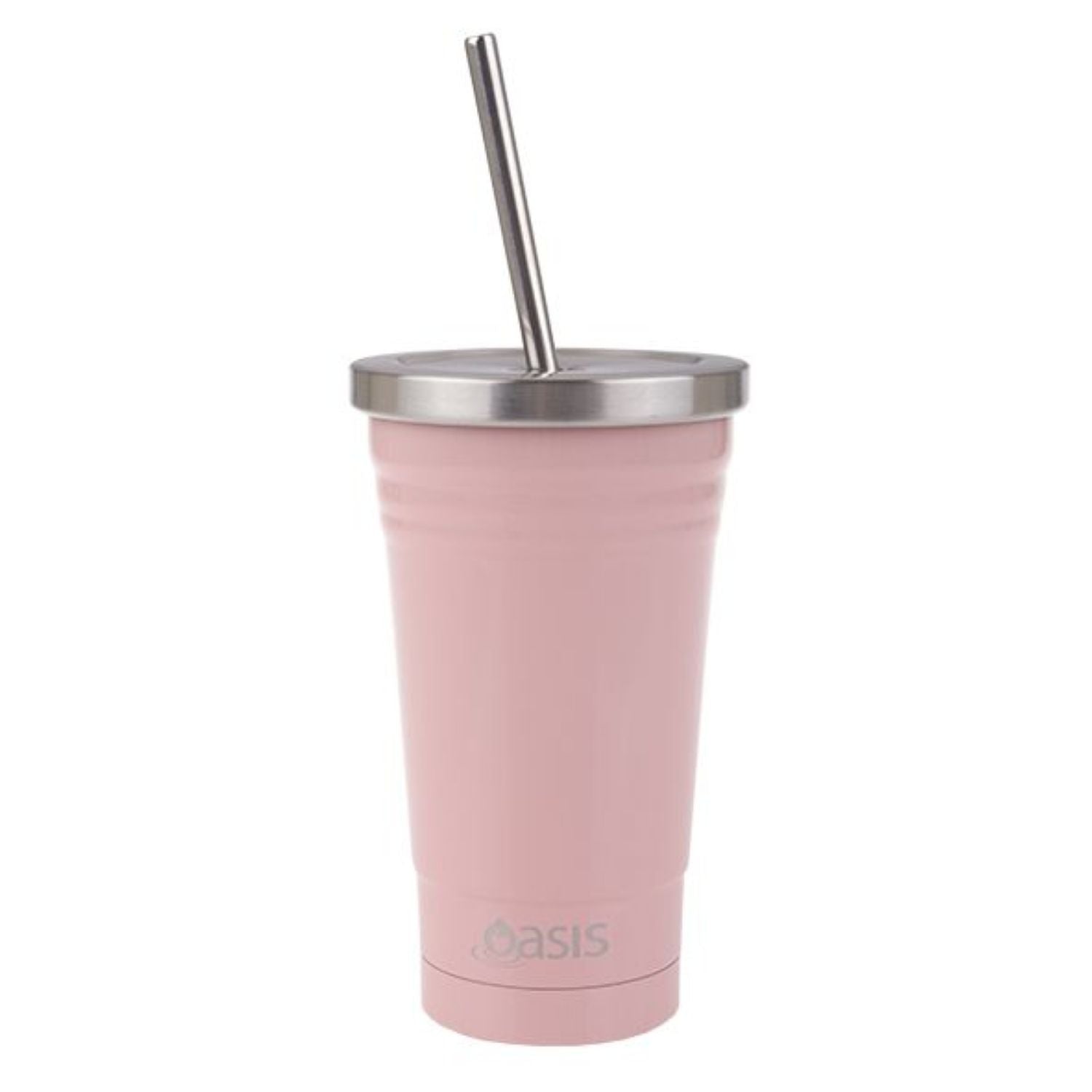 Oasis Stainless Steel Insulated Smoothie Tumbler with Straw 500ML