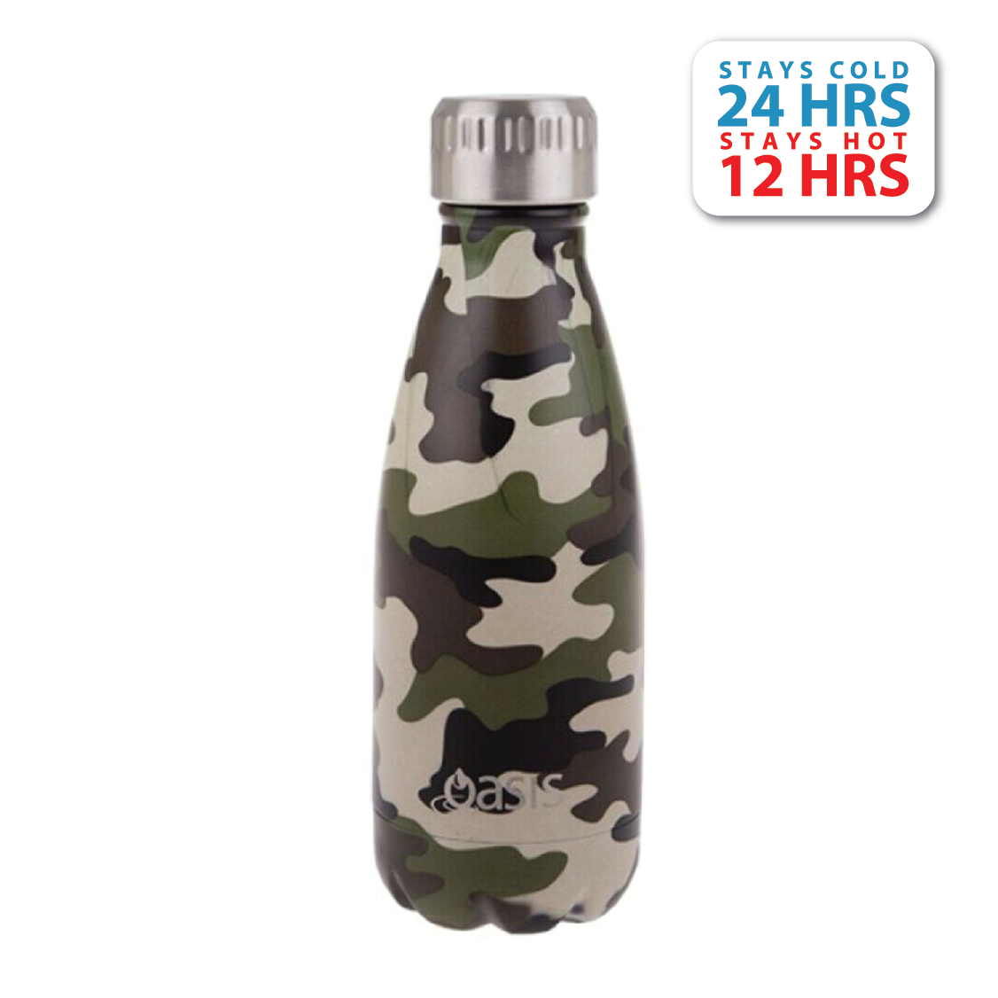 Oasis Stainless Steel Insulated Water Bottle 350ML (Printed)