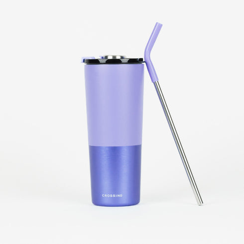 Crossing Volt Insulated Stainless Steel Straw Tumbler 710ML