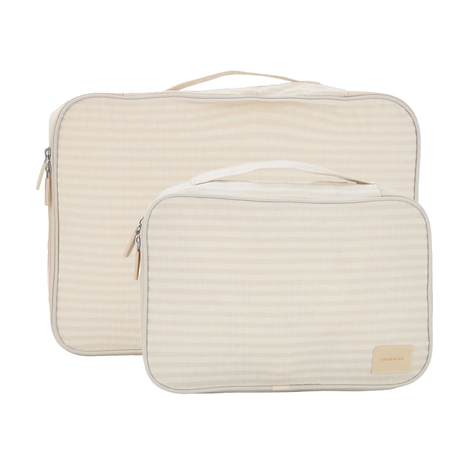 Crossing Waterproof Rayon Checked Packing Cube Set (2-Piece Set)