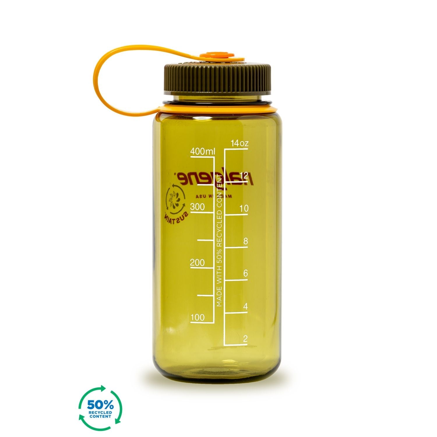 Nalgene 16oz Wide Mouth Sustain Water Bottle (Plain)