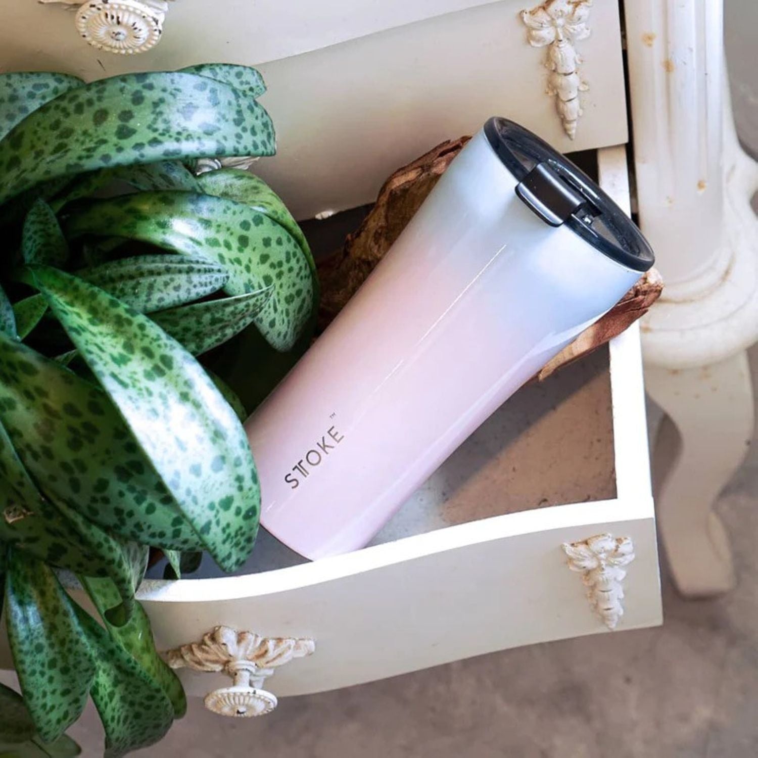 Sttoke Flow Leakproof Ceramic Insulated Cup 12oz (SA)