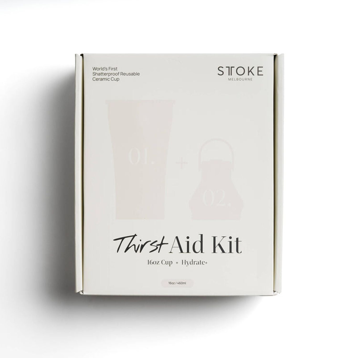 Sttoke Leakproof Ceramic Insulated Thirst Aid Kit Cup With Hydrate + 16Oz