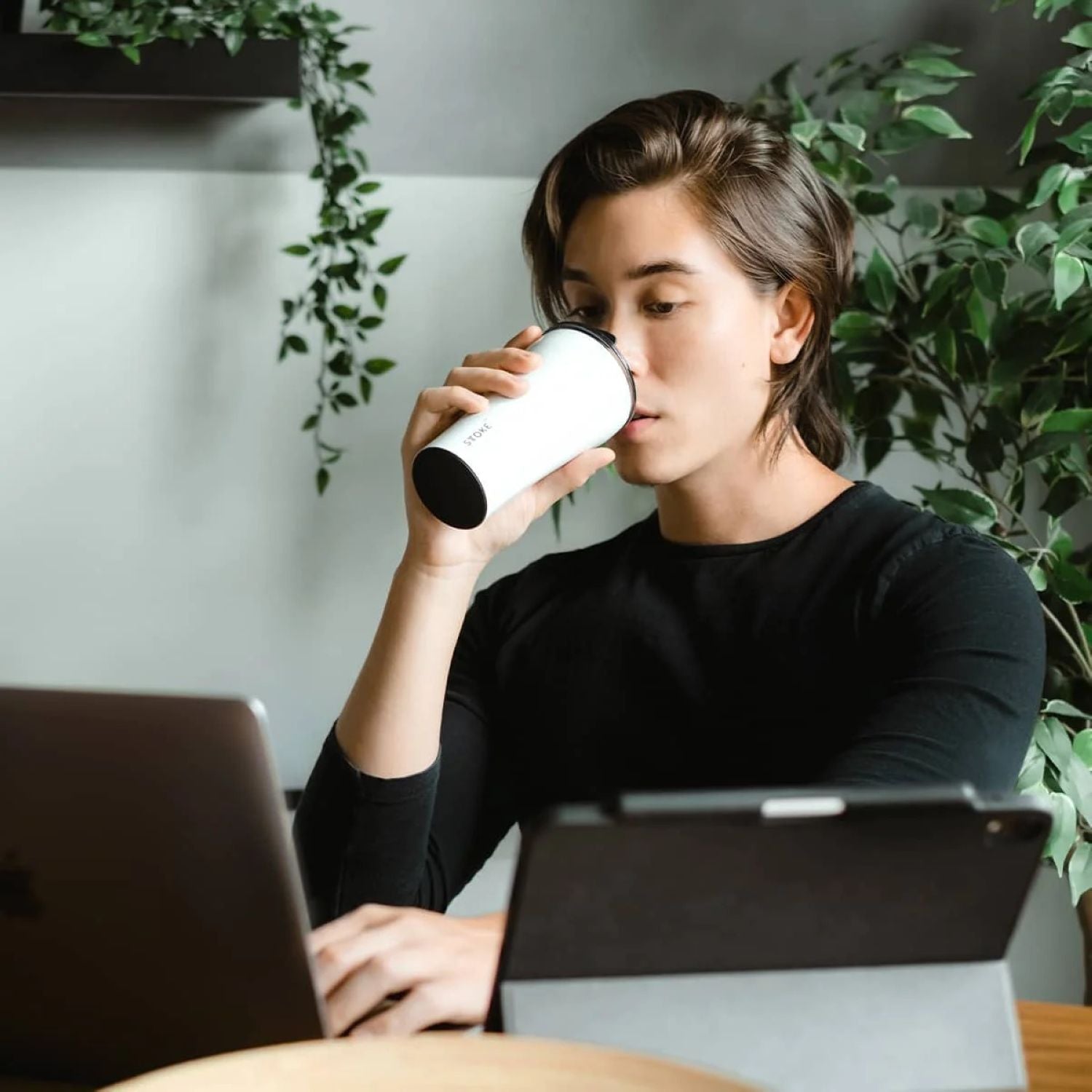 STTOKE Leakproof Classic Insulated Ceramic Cup 16oz