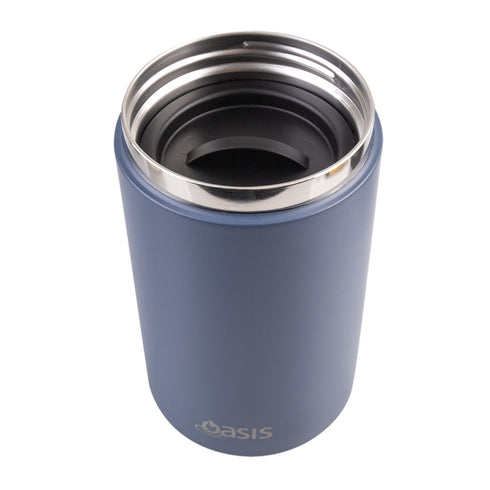Oasis Stainless Steel Insulated Dual Compartment Food Flask with Handle 700ML