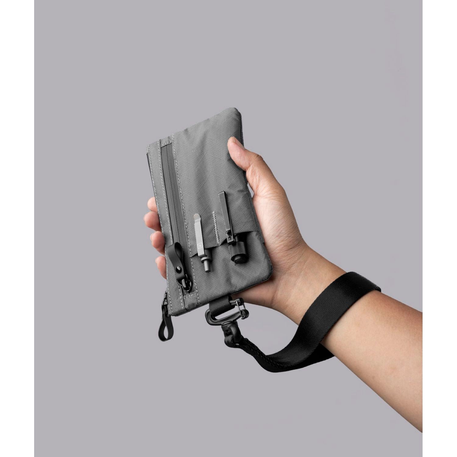 ALPAKA Zip Clutch + Hand Carry Strap