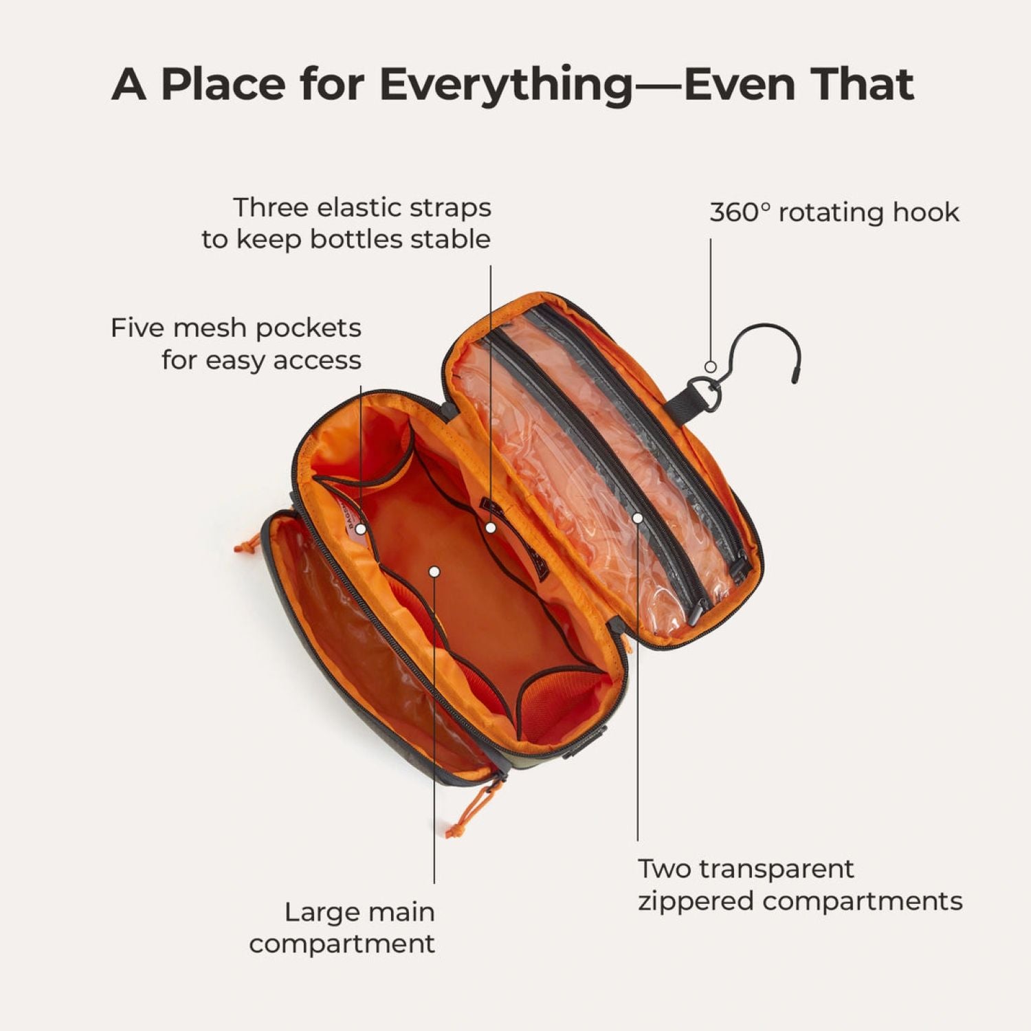 Bagsmart Blast Hanging Toiletry Bag 4.5L