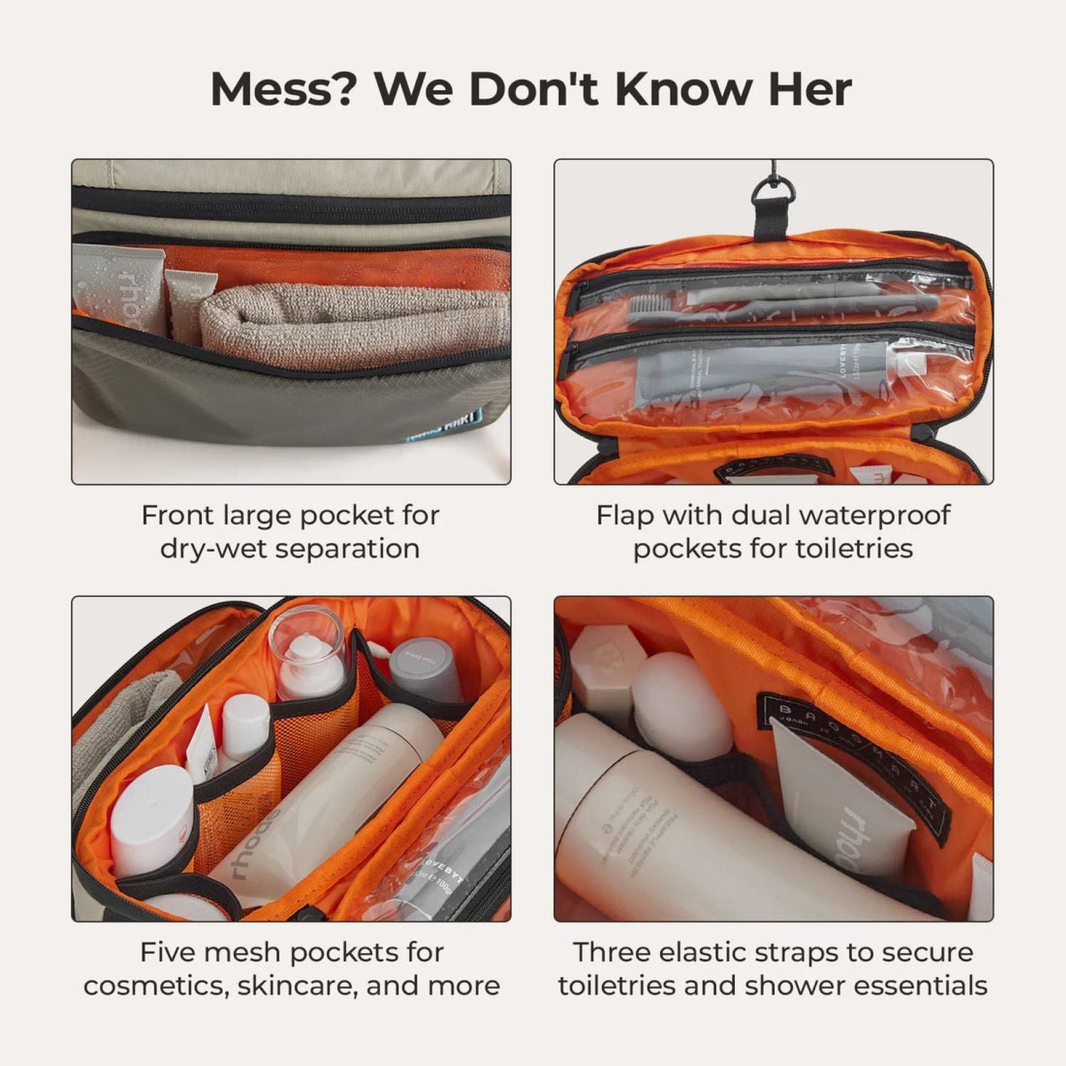 Bagsmart Blast Hanging Toiletry Bag 4.5L