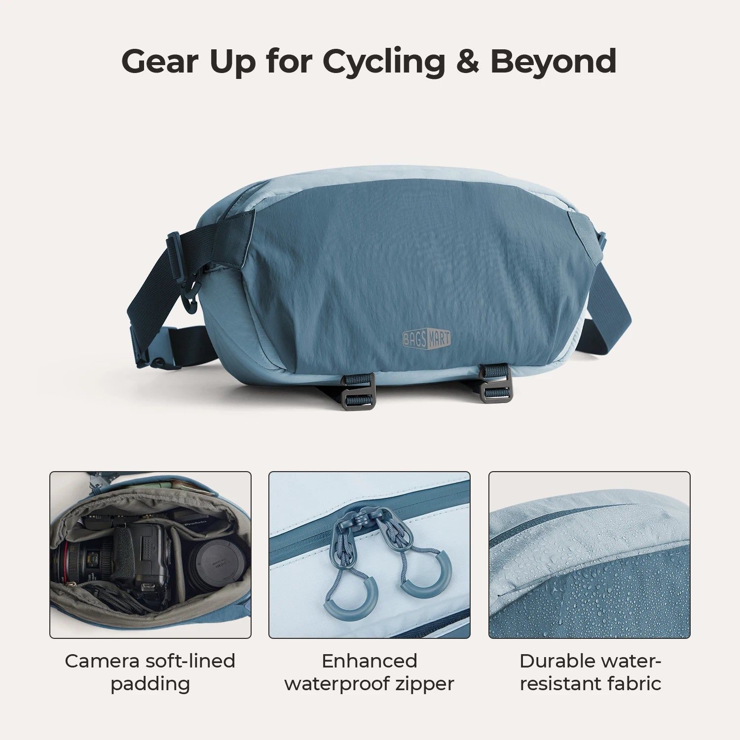 Bagsmart Soar Camera Sling Bag With Tripod Holder 6L