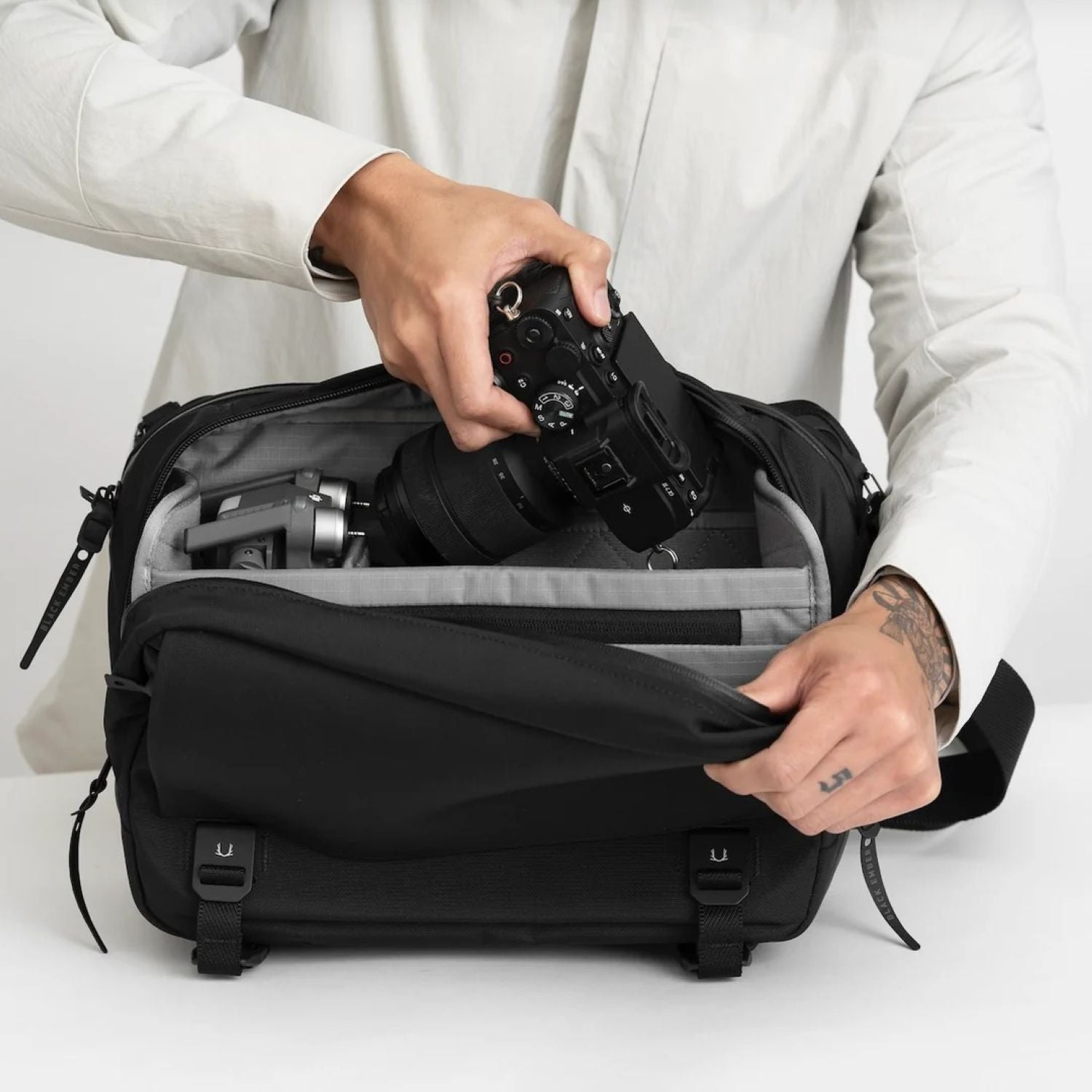 Black Ember Grip Sling 12 Camera Insert