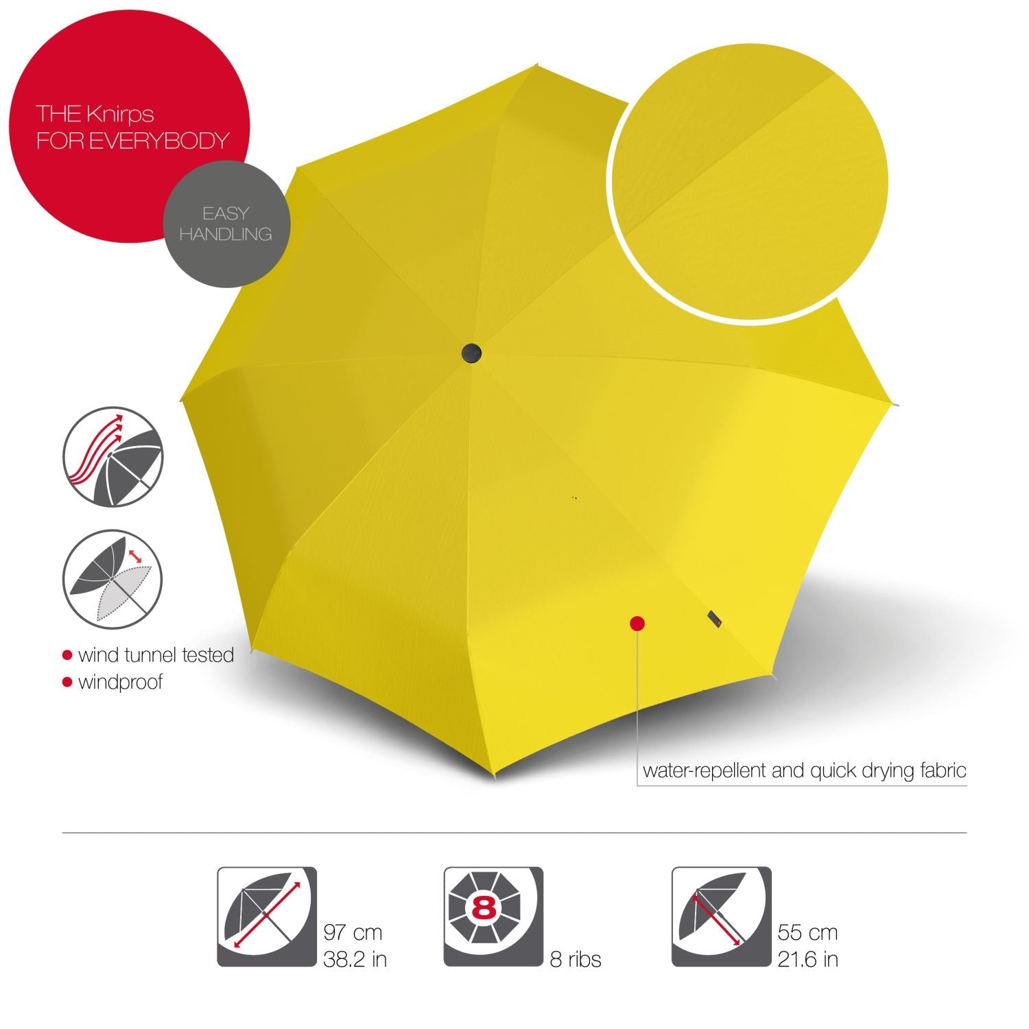 Knirps A.200 Medium Duomatic Umbrella (SA)