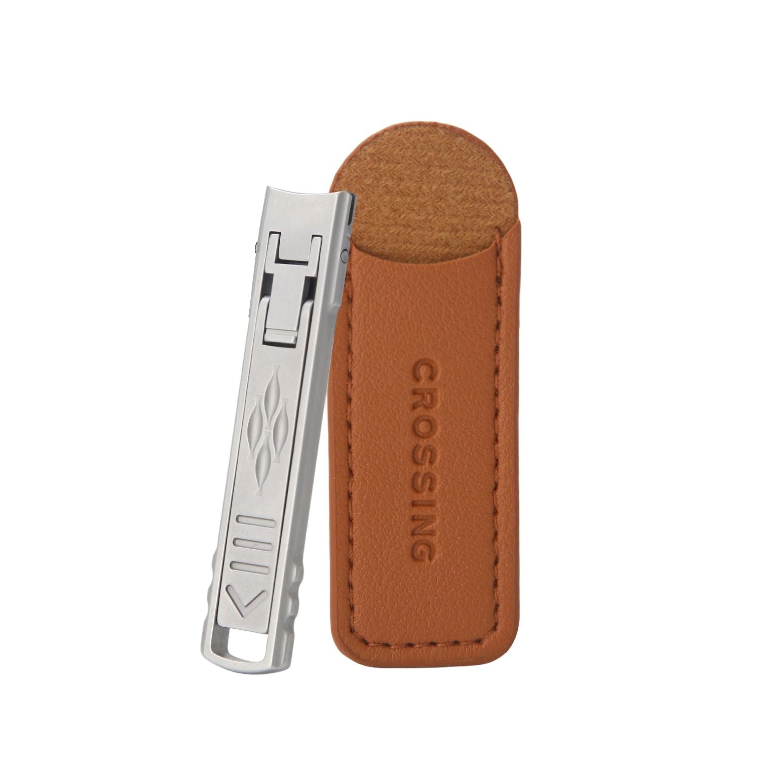 Crossing Compact Travel Stainless-Steel Nail Clippers With Pouch