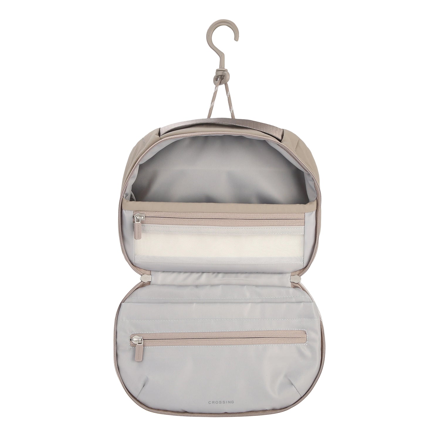 Crossing Nylon Checked Hanging Toiletry Bag Pro