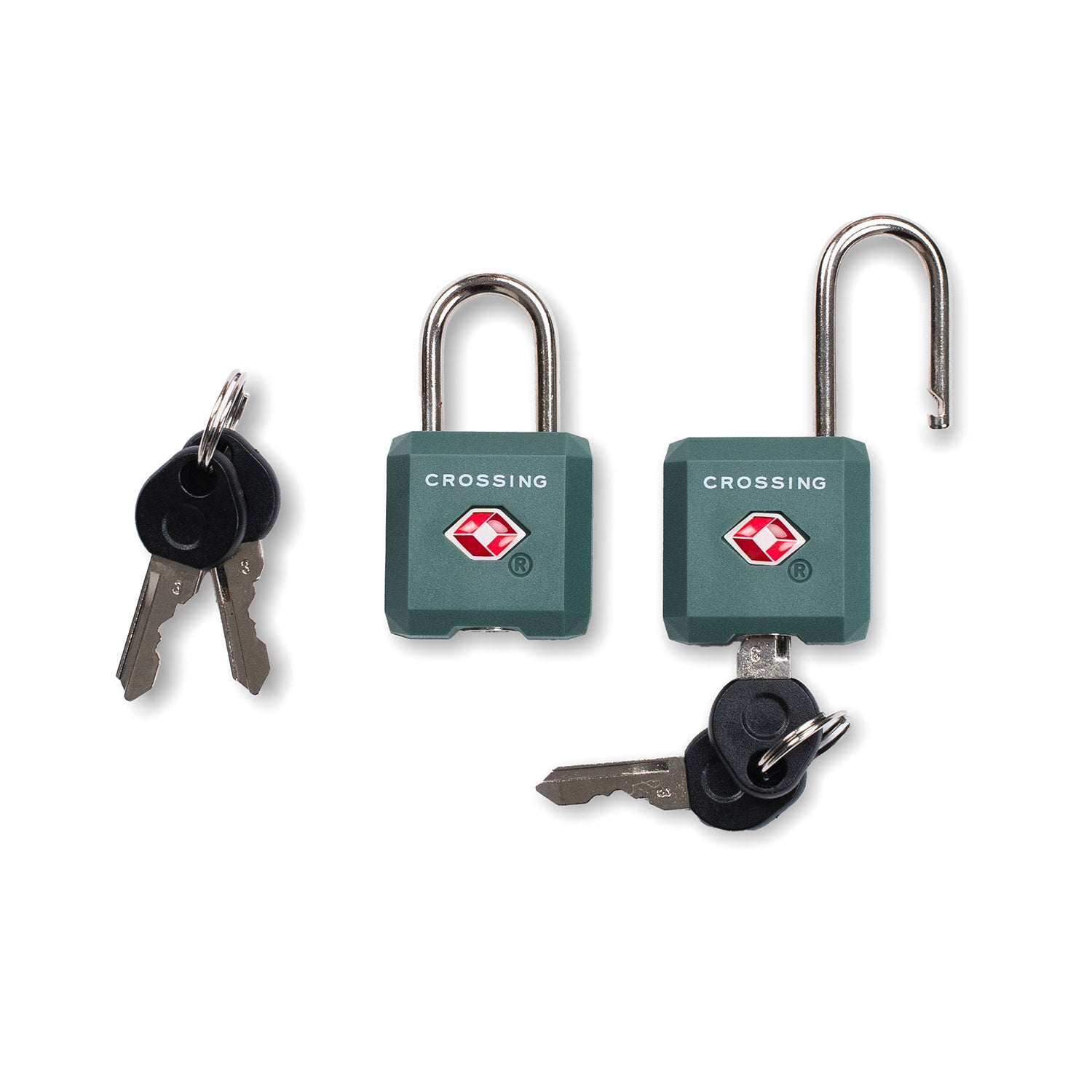 Crossing Ultra-Light TSA Travel Lock With Keys (Twin Pack)