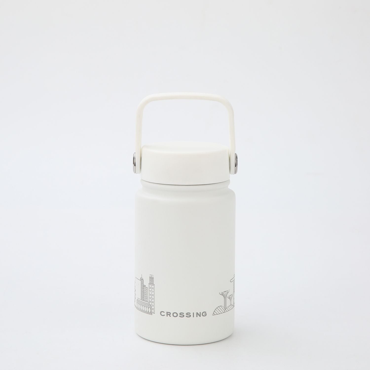 Crossing Urban Ceramic S/S Insulated Flat Cap Bottle With Handle 400ml