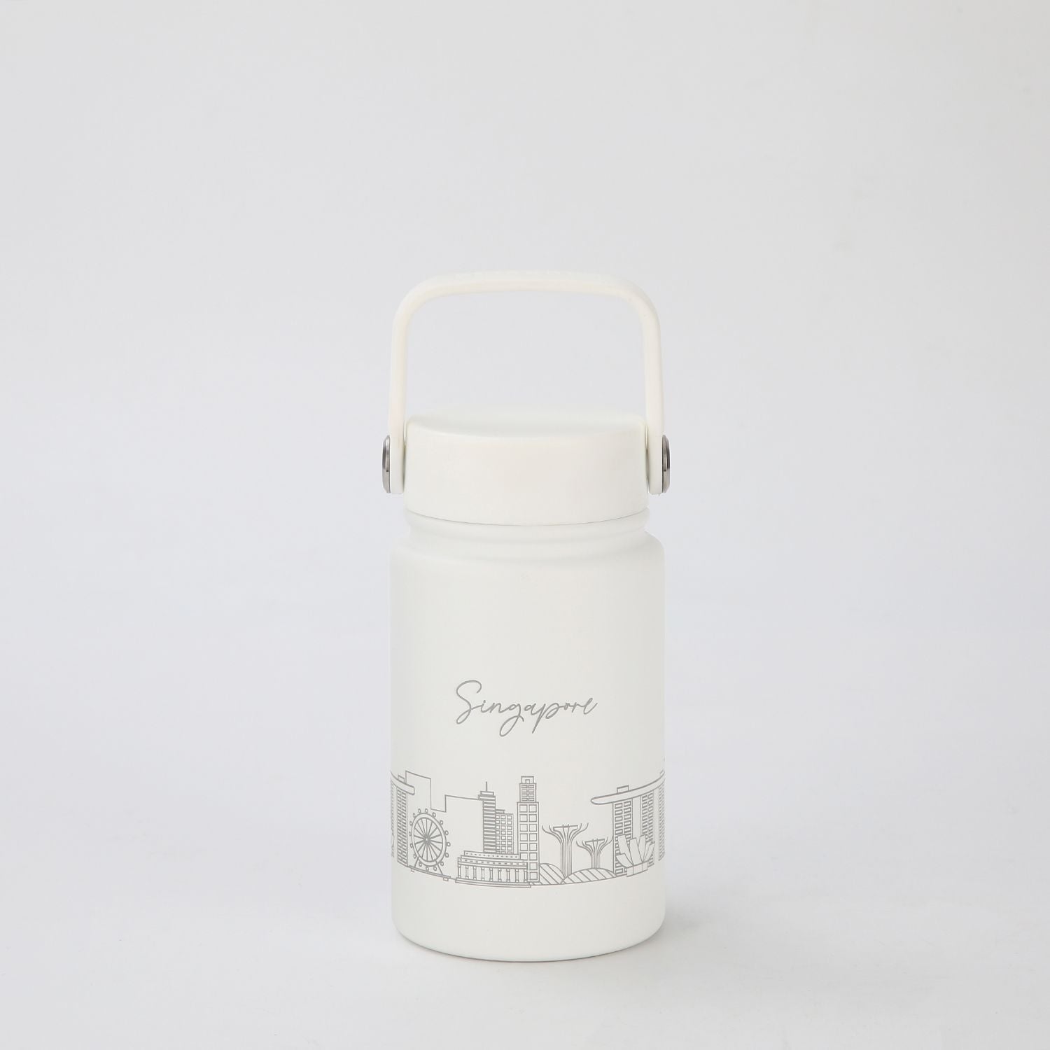 Crossing Urban Ceramic S/S Insulated Flat Cap Bottle With Handle 400ml