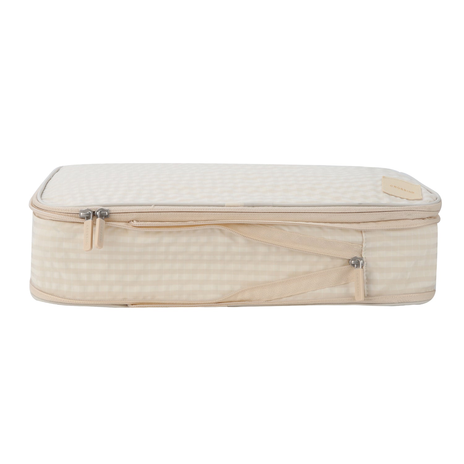 Crossing Waterproof Rayon Checked Compression Packing Cube Set (2-Piece Set)