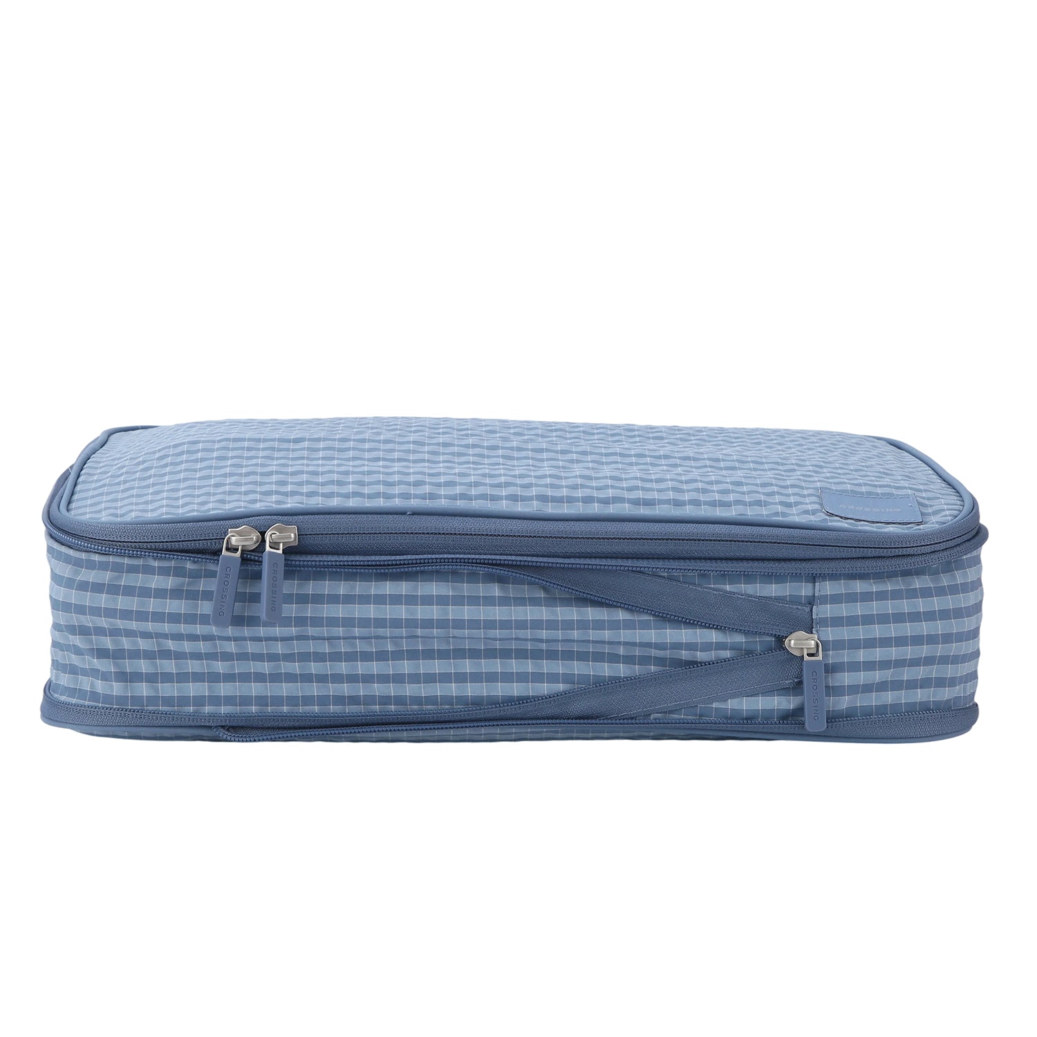 Crossing Waterproof Rayon Checked Compression Packing Cube Set (2-Piece Set)