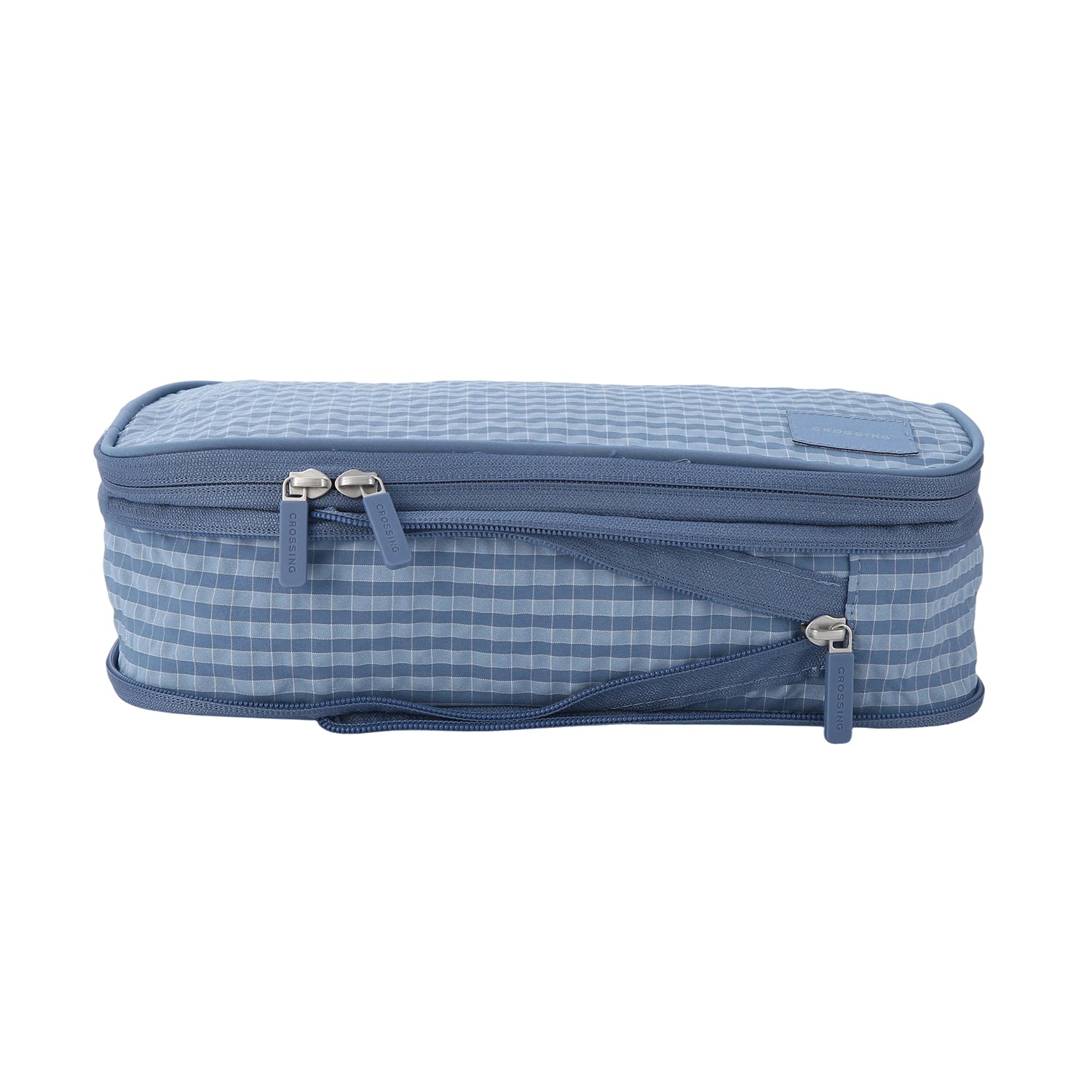 Crossing Waterproof Rayon Checked Compression Packing Cube Set (2-Piece Set)