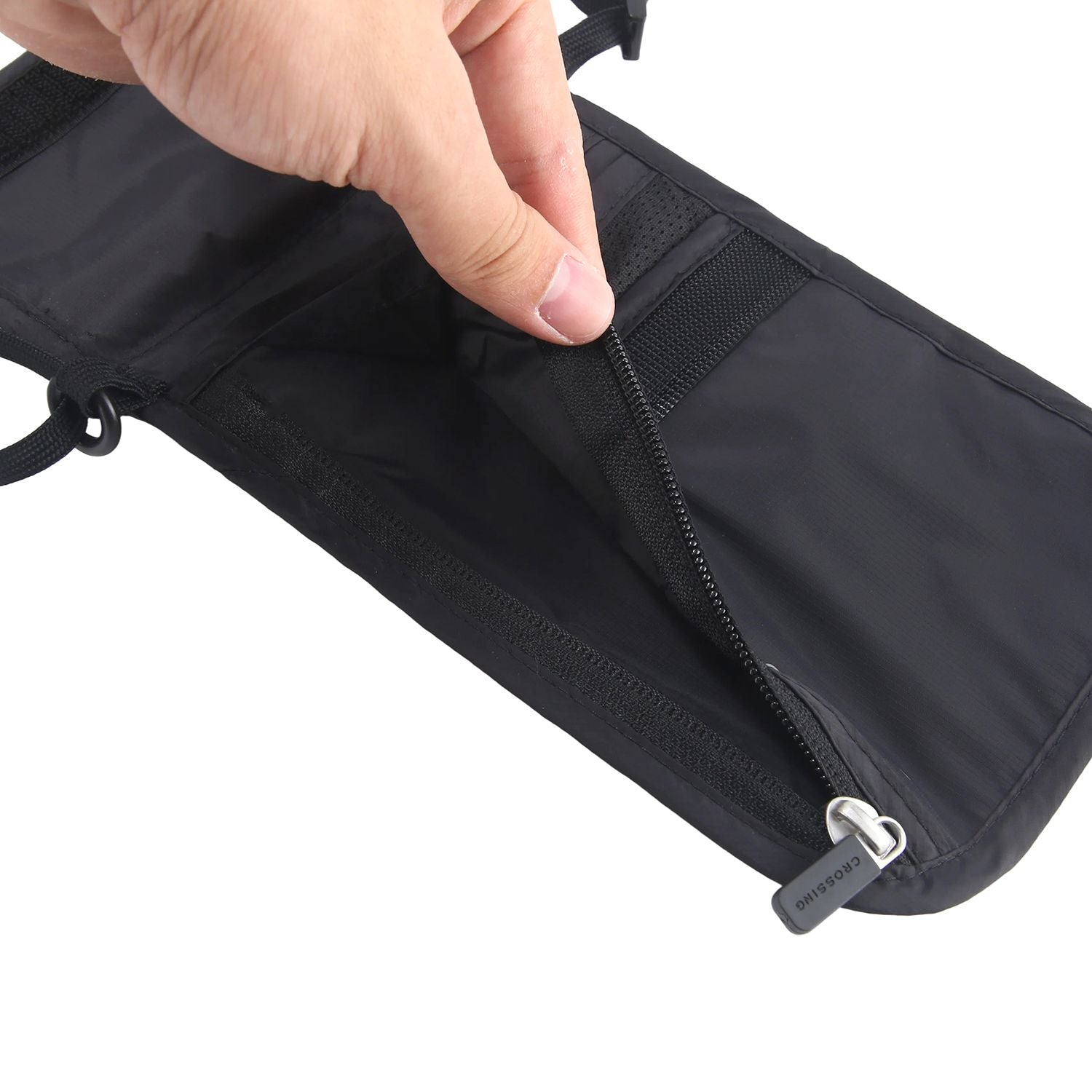 Crossing Waterproof Ripstop Nylon RFID Blocking Travel Neck Pouch