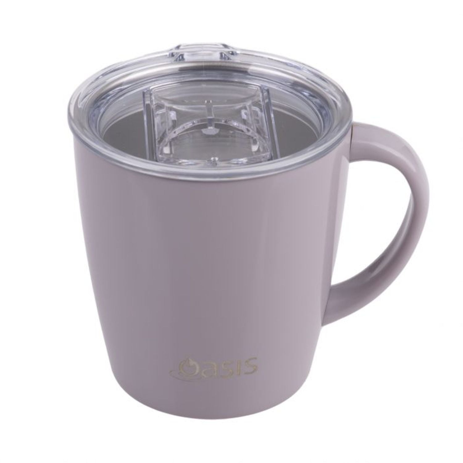 Oasis Stainless Steel Insulated Metro Mug with Handle And Lid 350ML