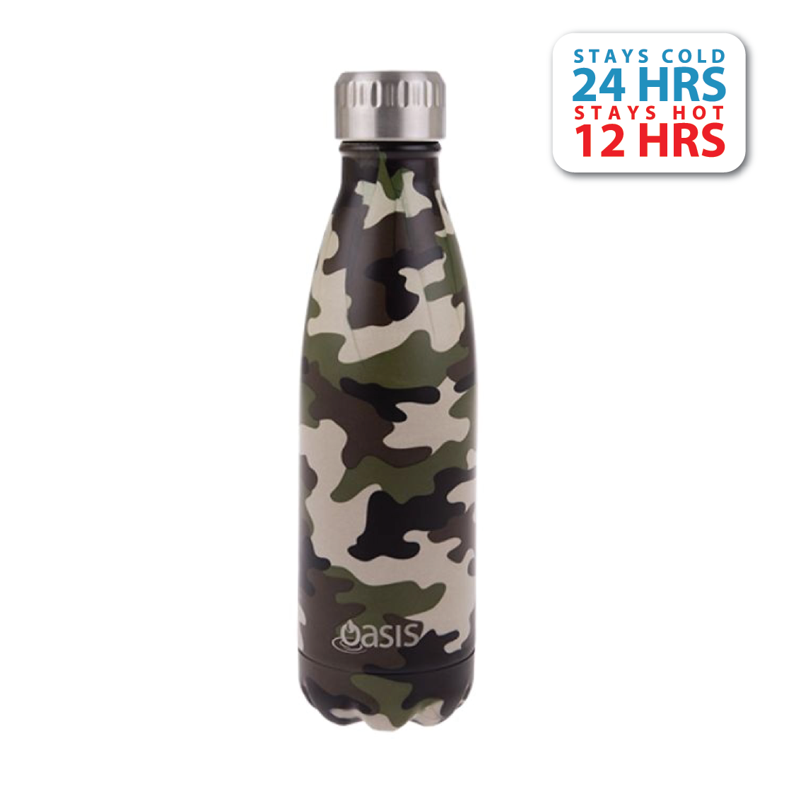 Oasis Stainless Steel Insulated Water Bottle 500ML (Printed)