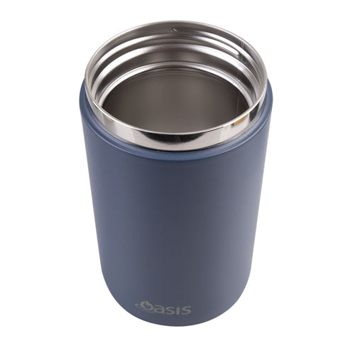 Oasis Stainless Steel Insulated Dual Compartment Food Flask with Handle 700ML