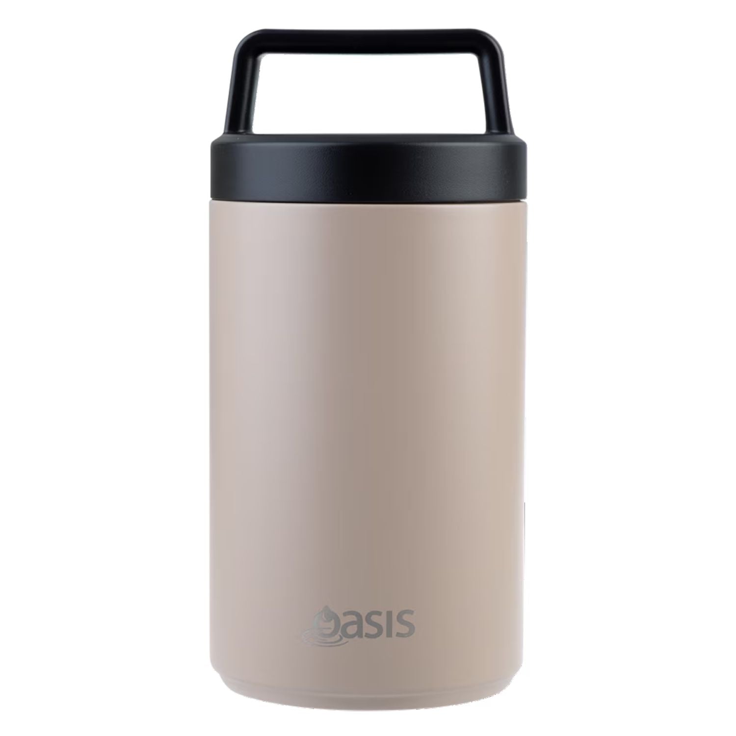 Oasis S/S Insulated Dual Compartment Food Jar W Handle And Spoon 700ML
