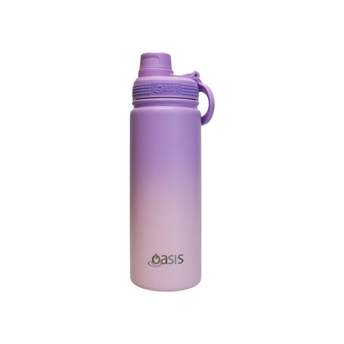 Oasis Stainless Steel Insulated Sports Water Bottle with Screw Cap 550ML