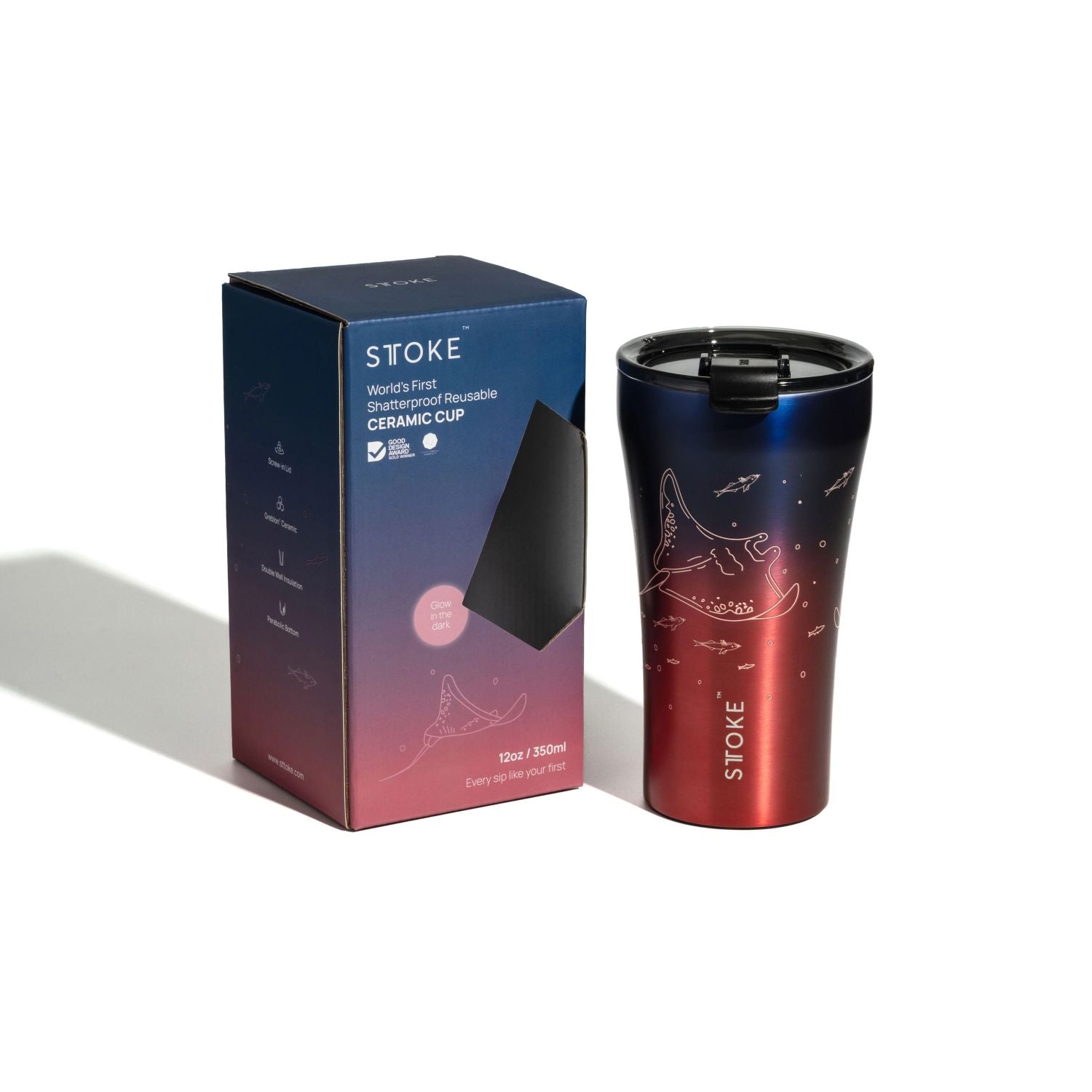 STTOKE Limited Edition Leakproof Ocean Series Insulated Cup 12oz