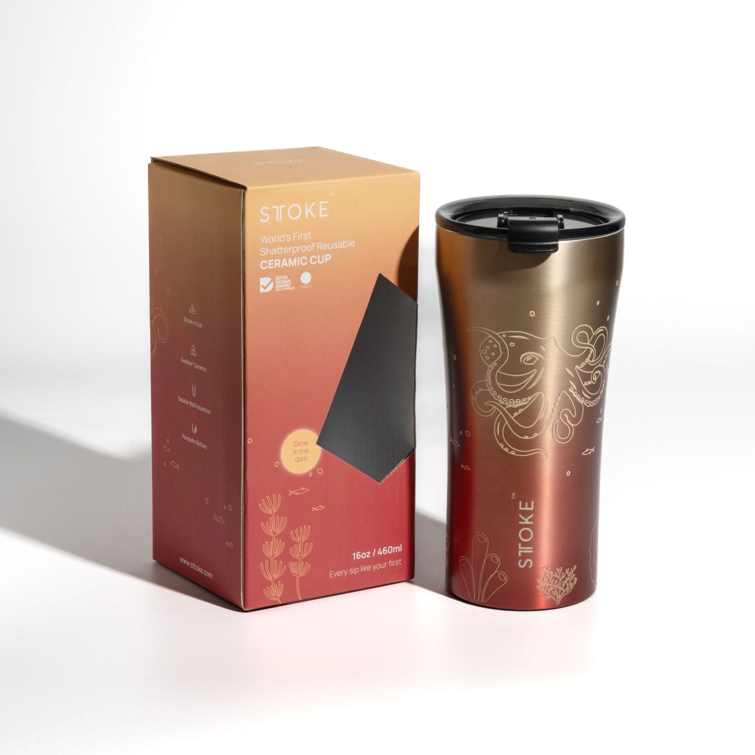 STTOKE Limited Edition Leakproof Ocean Series Insulated Cup 16OZ