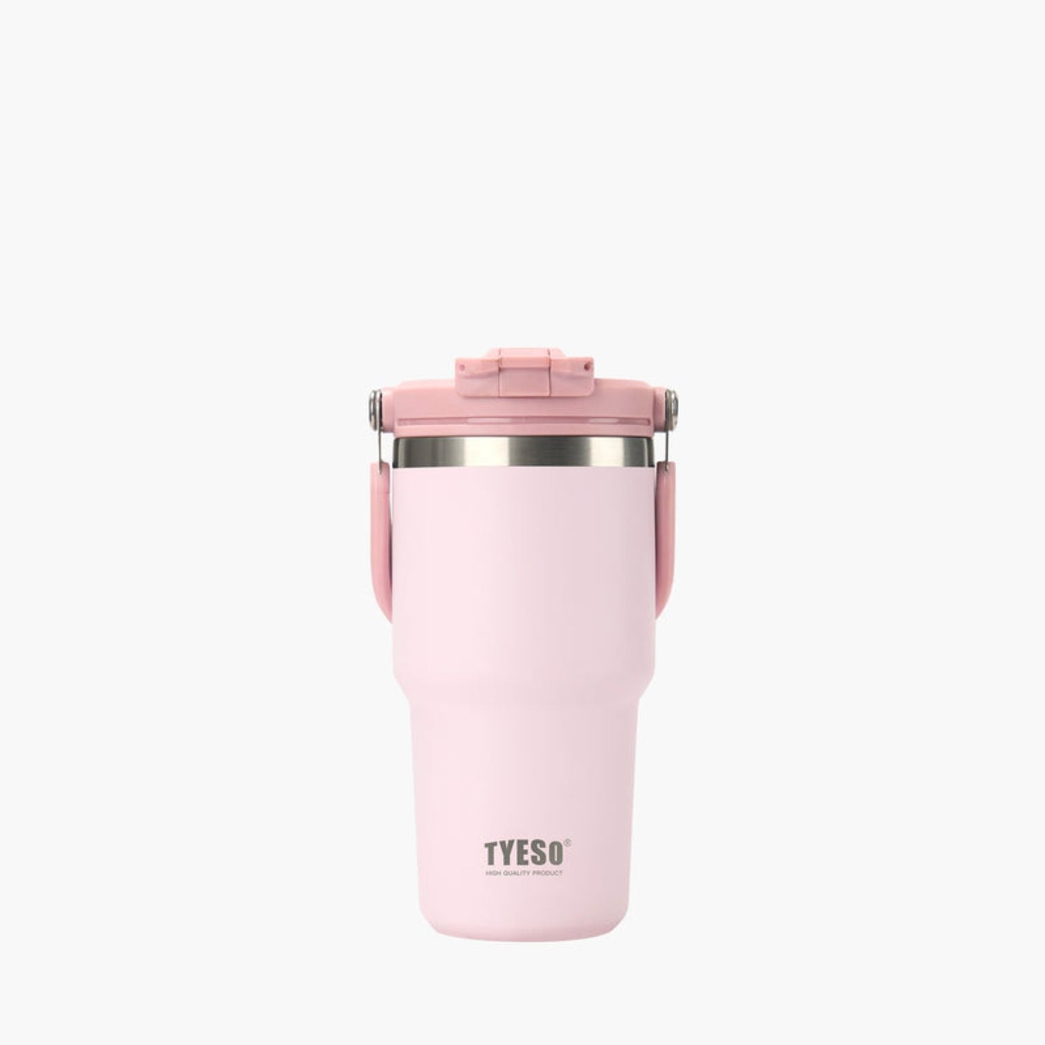 Tyeso Roam 2.0 Leakproof 2 In 1 Sip & Straw Lid S/S Vacuum Insulated Tumbler With Handle 600ML