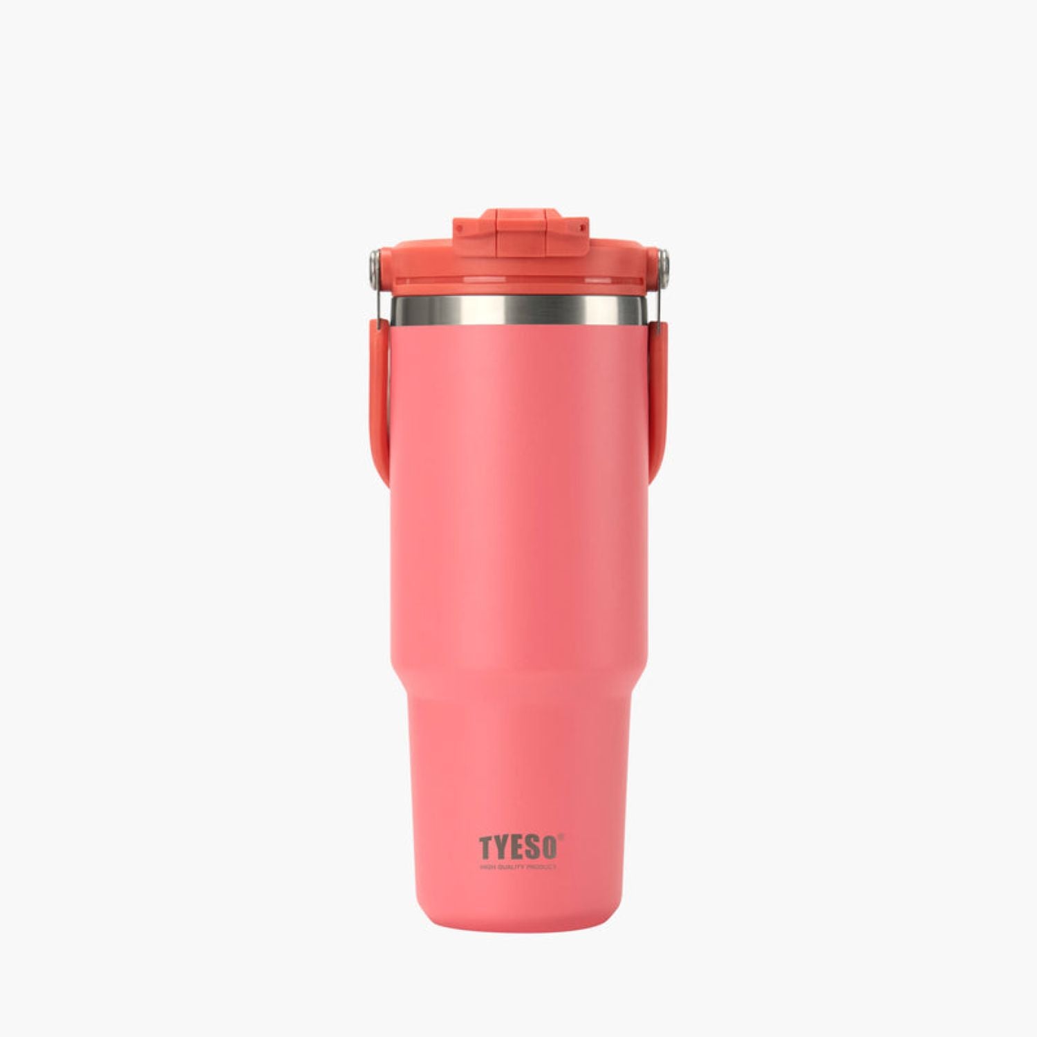 Tyeso Roam 2.0 Leakproof 2 In 1 Sip & Straw Lid S/S Vacuum Insulated Tumbler With Handle 900ML