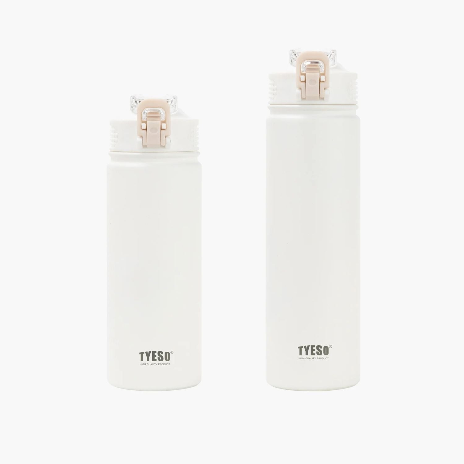 Tyeso Wander Lockable One Press Straw Flip Lid S/S Vacuum Insulated Bottle With Handle 600ml