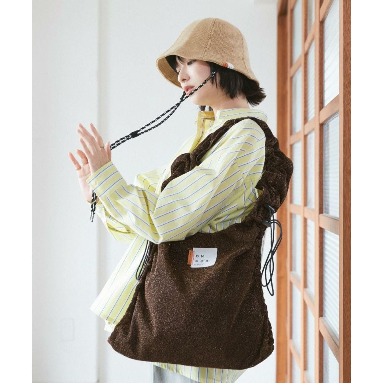 WPC Ondoo Shirring Drawstring Tote Bag