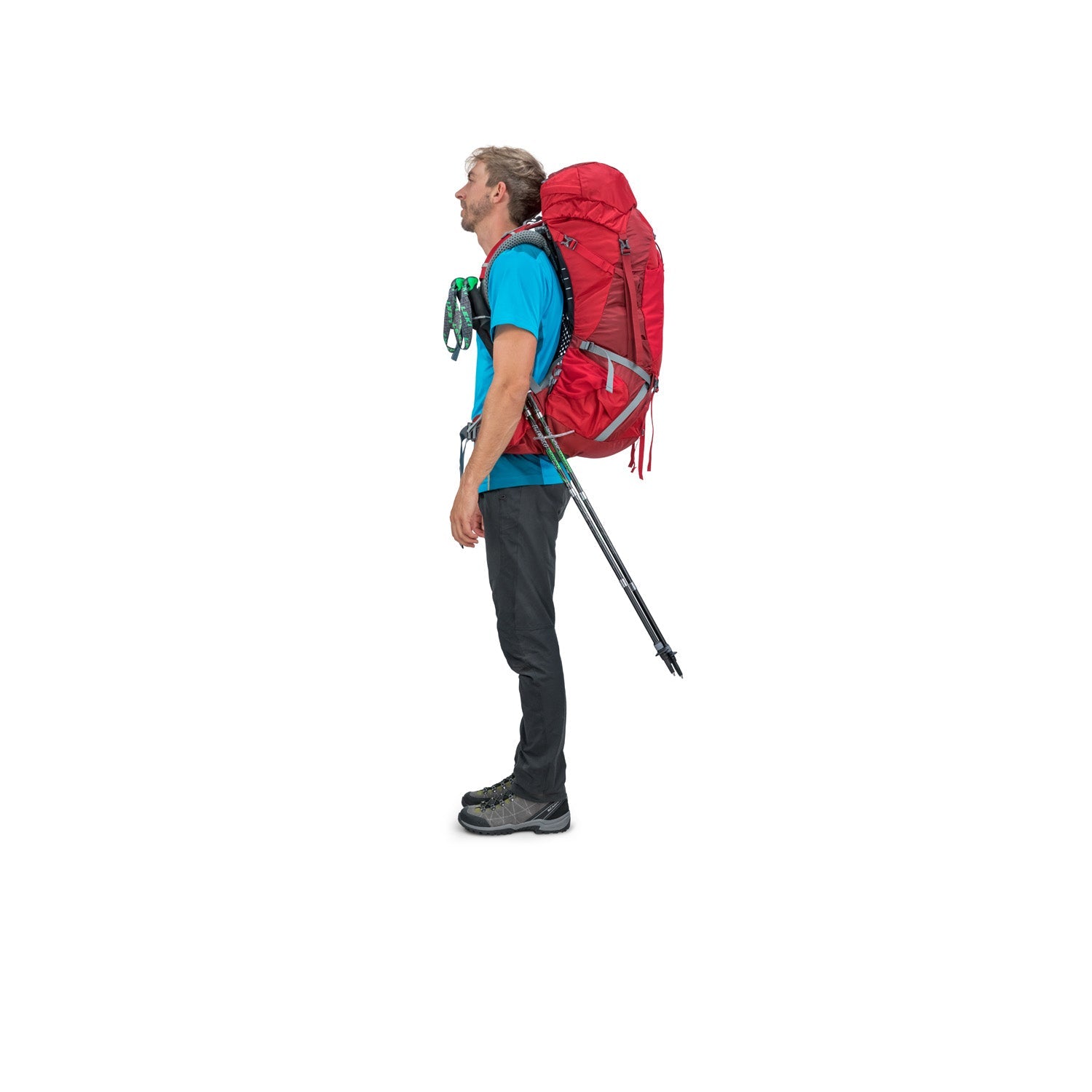 Osprey Atmos AG 50 Backpack with Raincover - Medium - Men's Backpacking