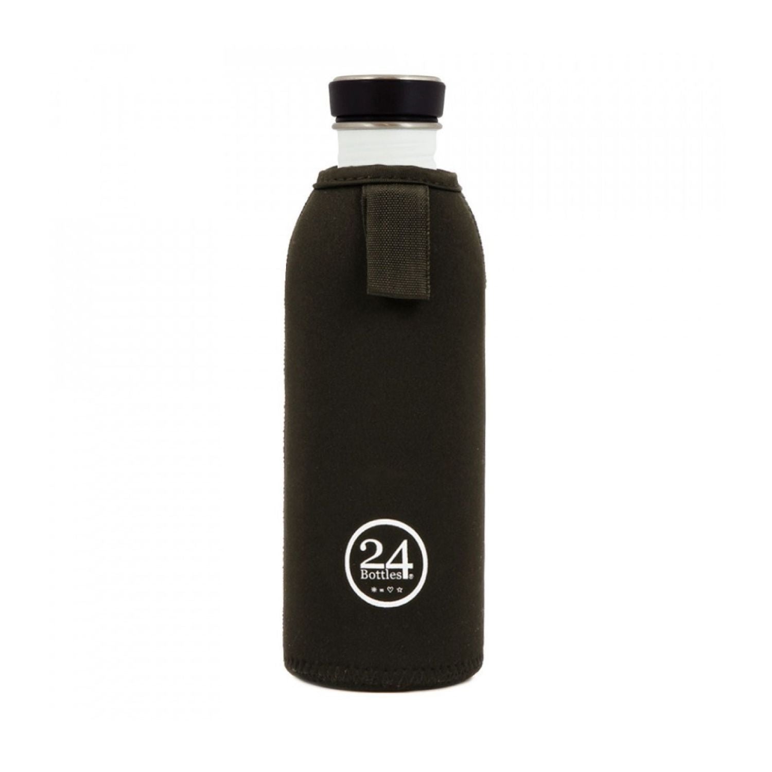 24 Bottles Thermal Water Bottle Cover 1000ML - Black