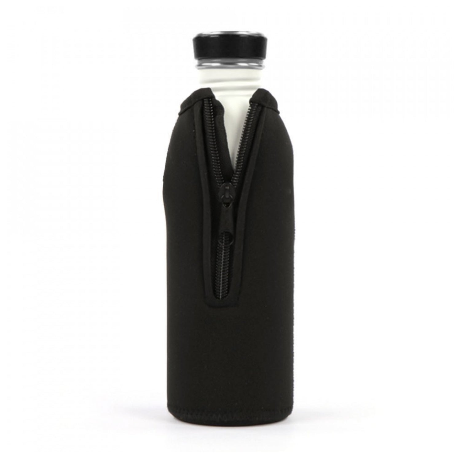 24 Bottles Thermal Water Bottle Cover 1000ML - Black