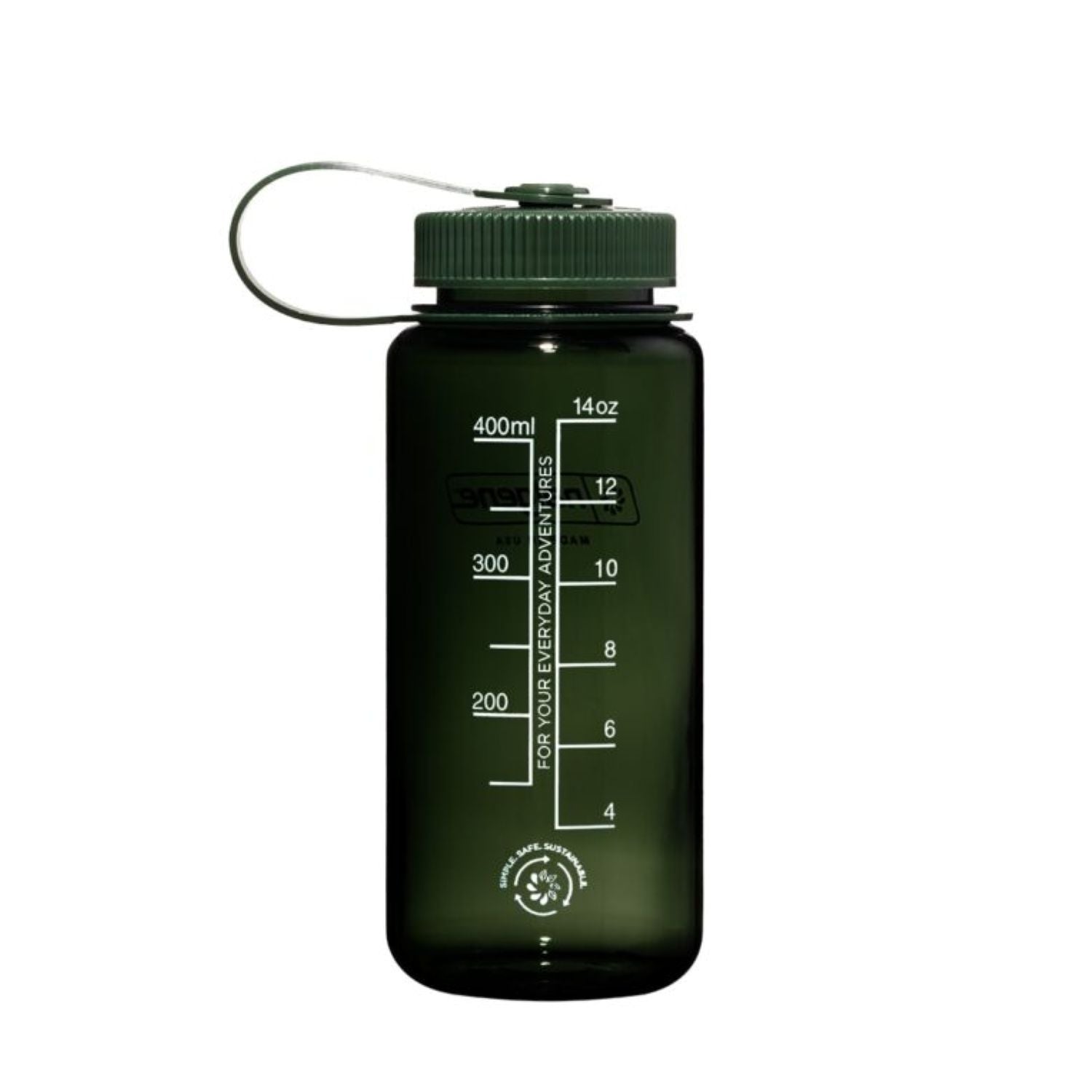 Nalgene 16oz Wide Mouth Sustain Water Bottle (Monochrome)