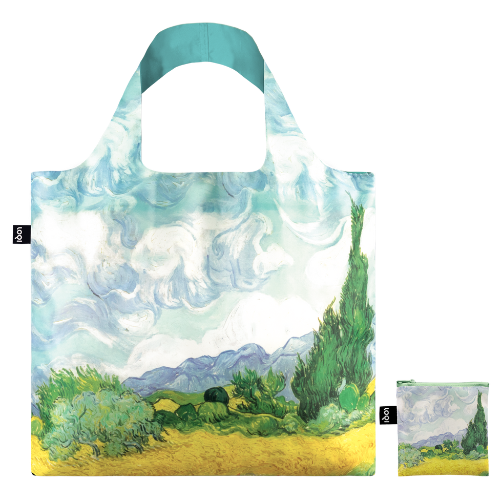 Borsa A Vita LOQI Con Opera Van Gogh – Mandorlo In Fiore, Riciclata, Leggera E Impermeabile