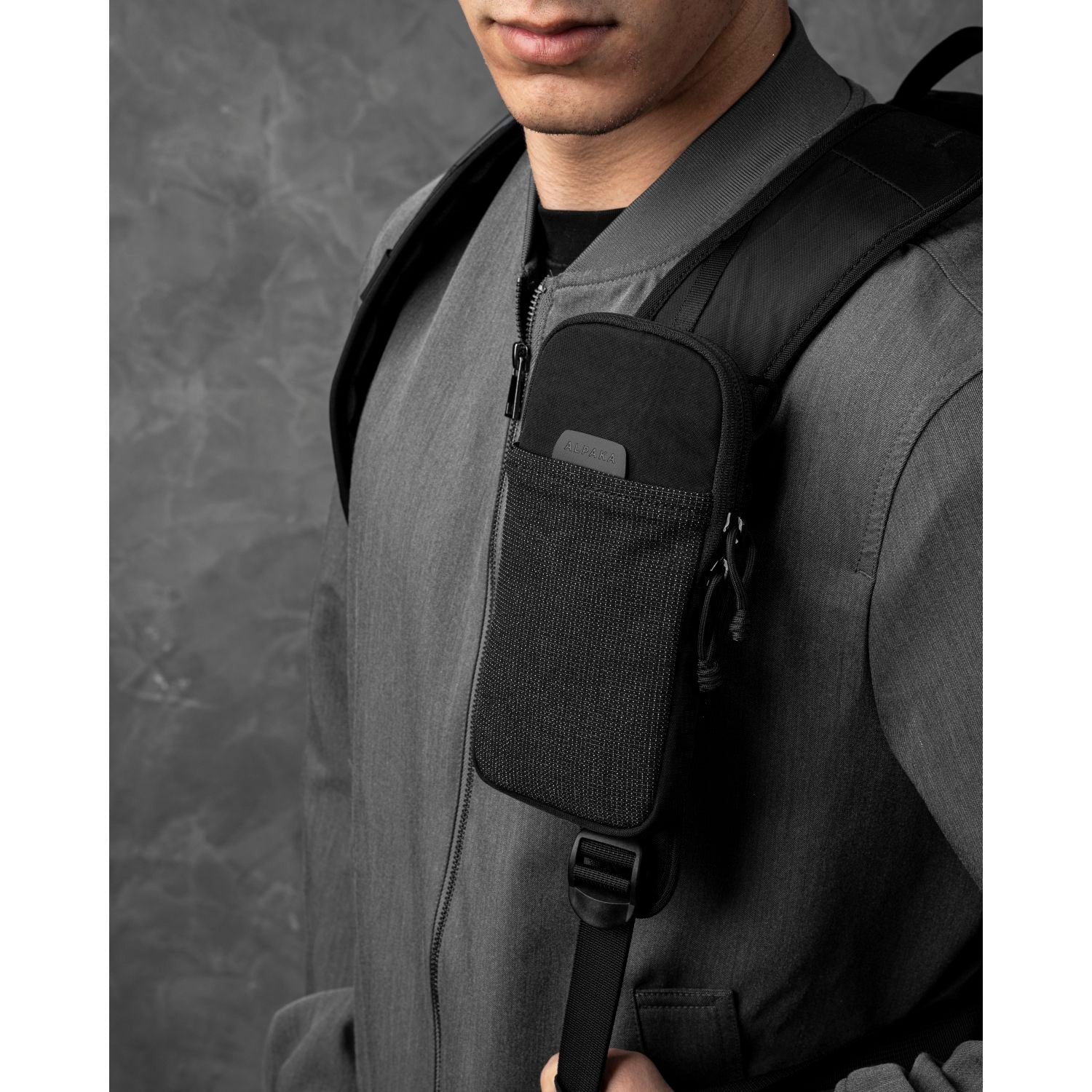 ALPAKA Modular Shoulder Pocket Slim Nylon Washed