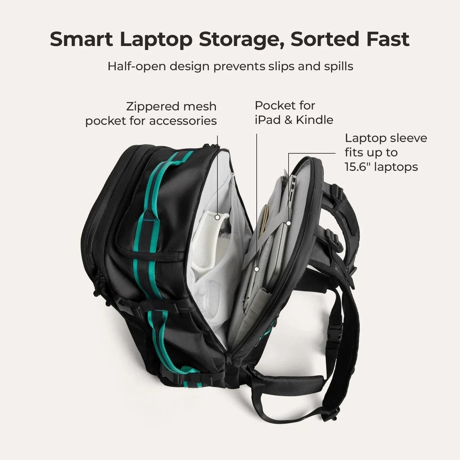 Bagsmart Blast Pro Quick Access Carry On Travel Backpack 40L