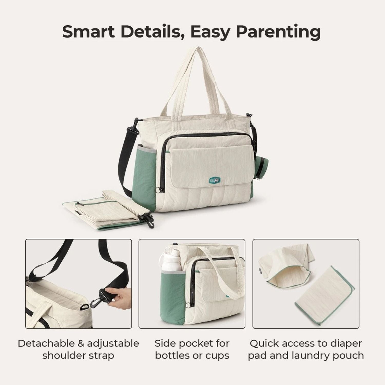 Bagsmart Paz Diaper Tote 25L