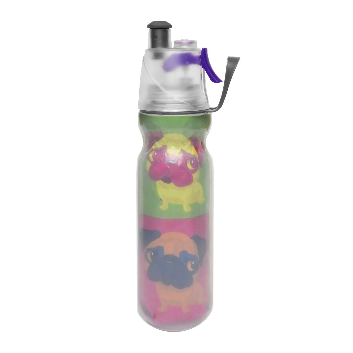 O2COOL Arctic Squeeze Mist 'N Sip Insulated Water Bottle 20oz