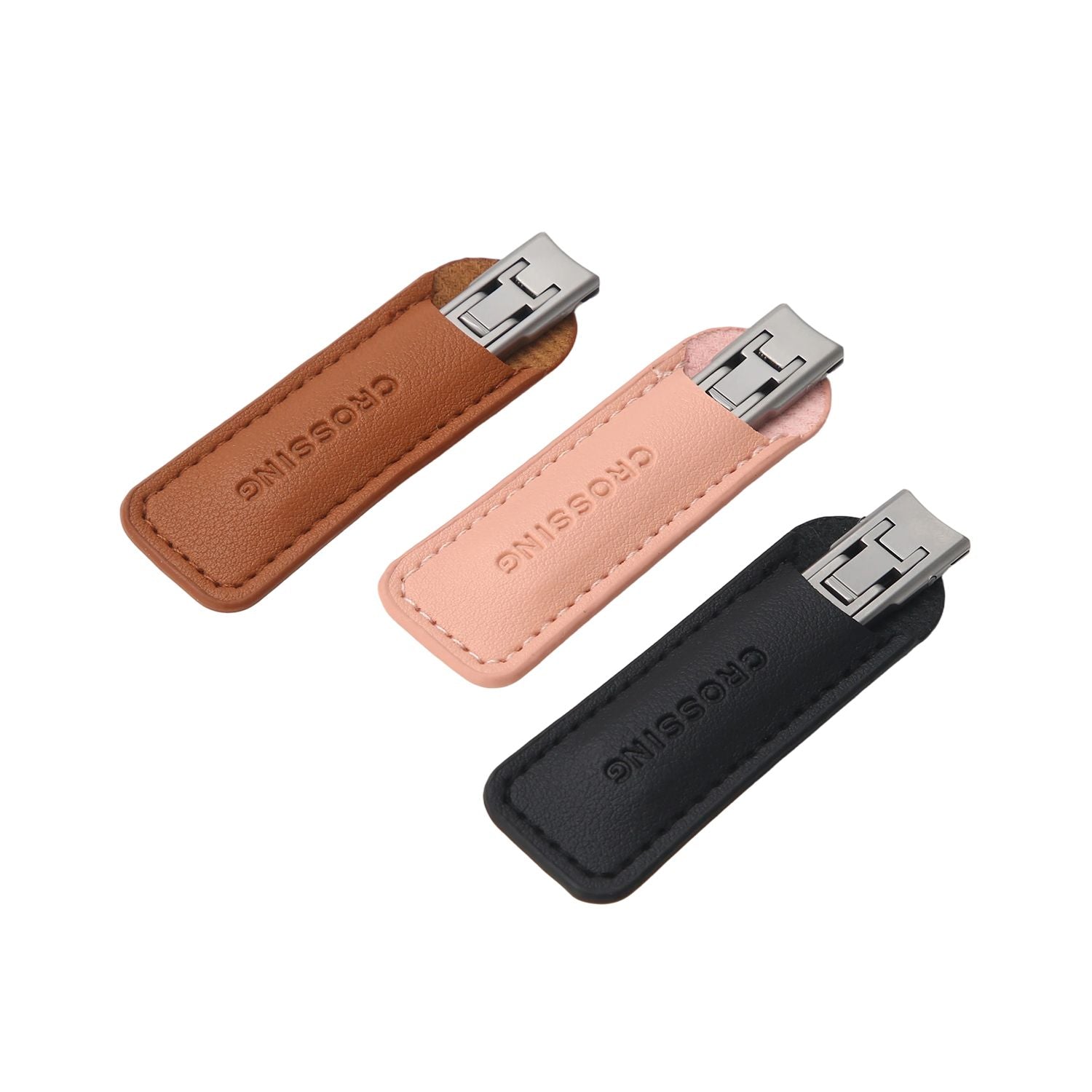 Crossing Compact Travel Stainless-Steel Nail Clippers With Pouch