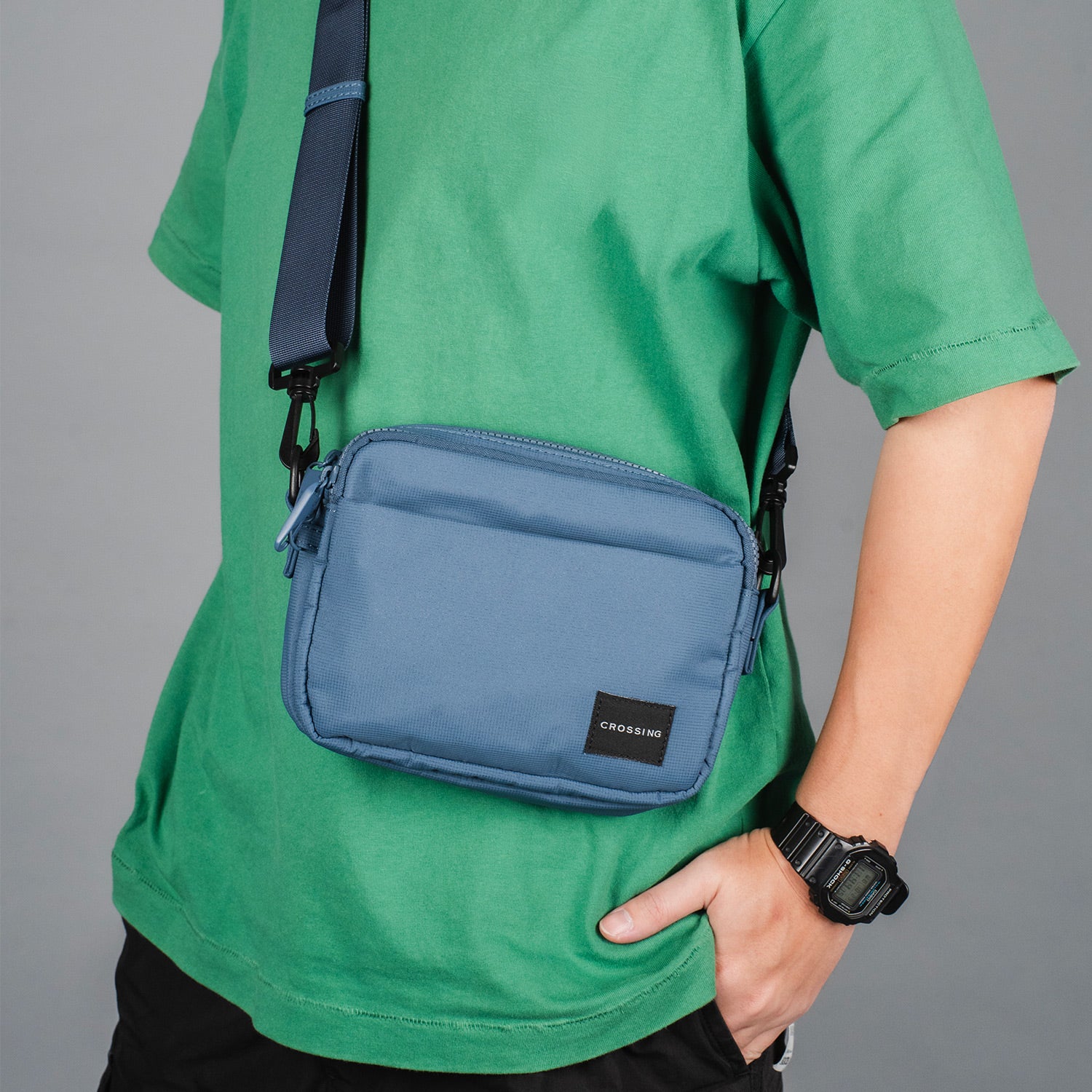 Crossing Sam Anti-Theft RFID Crossbody Bag